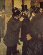 In the Bourse Edgar Degas